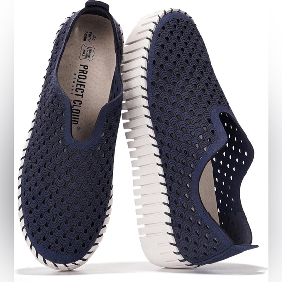 Project Cloud Platform Loafers Womens Blue Daffodil Size 10 New - Picture 2 of 7